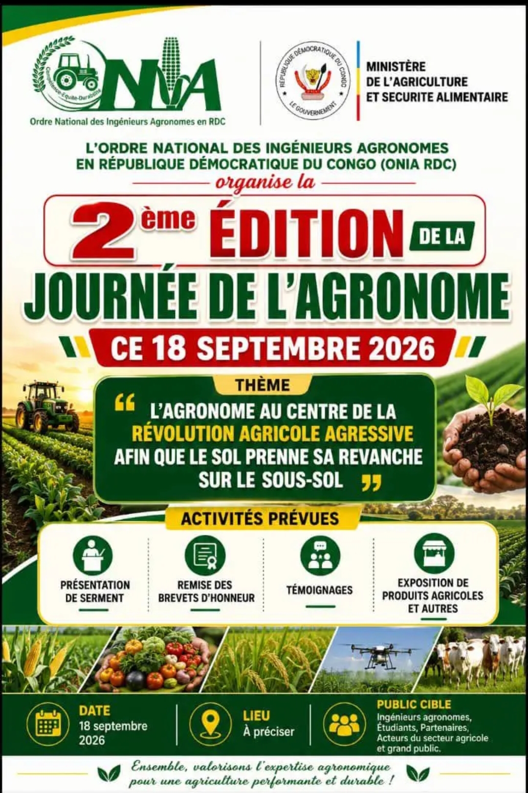 2e ÉDITION DE LA JOURNÉE DE L'AGRONOME